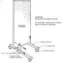 Vertical Rolling Glassless Mirror Stand Assembly Instructions